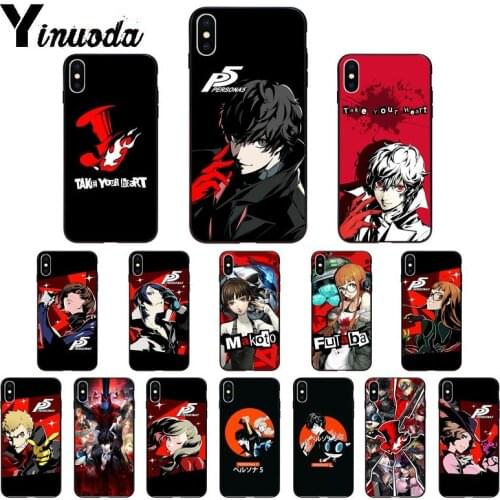 Yinuoda Persona 5 Take Your Heart TPU Soft Silicone Phone Case Cover for iPhone 8 7 6 6S Plus X XS MAX 5 5S SE XR 11 11pro max