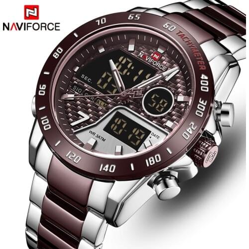 NAVIFORCE New Men Watch Top Luxury Brand Men’s Waterproof Sport Watches Quartz Analog Digital Wristwatch Clock Relogio Masculino