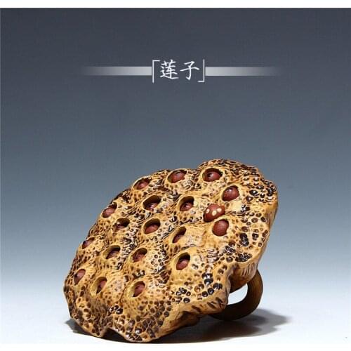 Wholesale pet handmade lotus lotus seed tea play furnishing articles support mixed batch of sculpture, fine workmanship