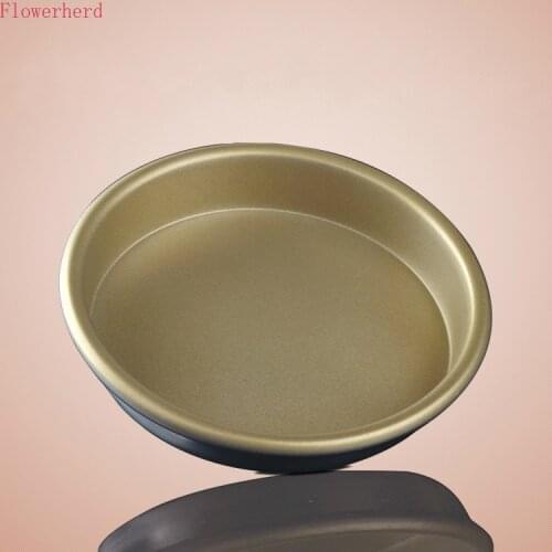 Golden Aluminum Alloy Non-stick Pizza Tray Round Deep PIZZA Pie Tray Roast Thickened Non-stick Material Pizza Pan Baking Plate