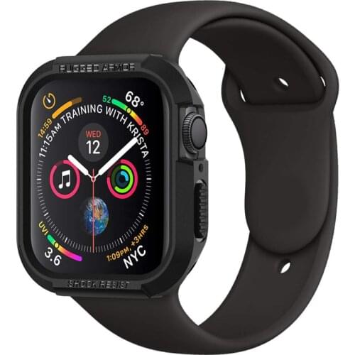 Rugged Armor Protective cover for apple watch 44mm 40mm 42mm iwatch apple watch 6/5/4/3/2/SE Tpu soft Shockproof Protector case