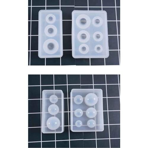 1Piece Transparent Silicone Mould Resin Decorative Craft DIY 3/6 different sizes universe ball epoxy resin molds for jewelry