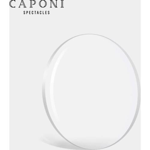 CAPONI Clear Lenses 1.56 1.61 1.67 1.74 Refractive Index Prescription Customized Transparent Lens Myopia Hyperopia 2pcs/1 pair