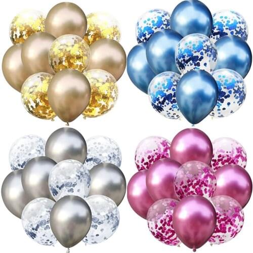 Mixed Gold Balloons Birthday Party Decoration Kids Adult Metallic Balloon Inflatable Air Ball Birthday Ballon Decor Baloon