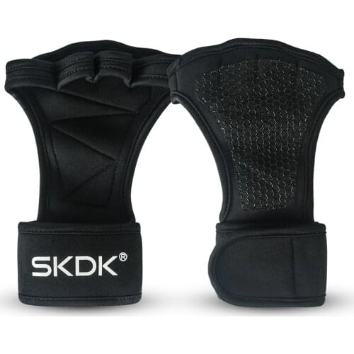 Sports Weight Lifting Gloves Fitness Training Workout Gymnastics Grips Gym Wrist Band Crossfit Hand Palm Protector