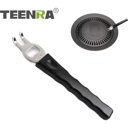 TETEENRA Stainless Steel BBQ Heat Proof Clip Kitchen Anti-scalding Bowl Clamp Pot Gripper Outdoor Camping Cooking Tools