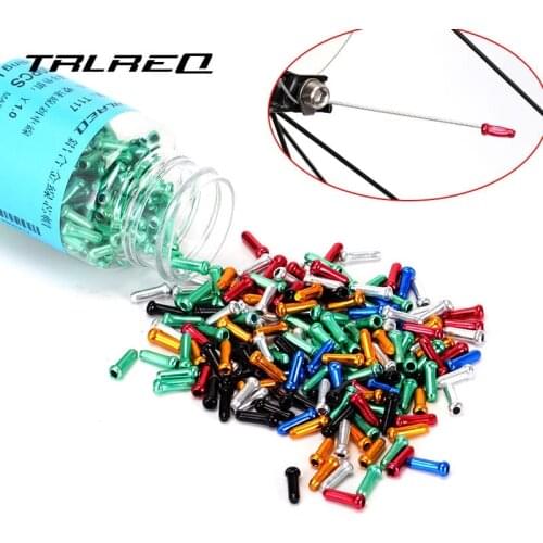Bike 500 Pcs Aluminum Alloy Brake Inner Cable End Cap Shift Cables Cover Iamok Bicycle Parts