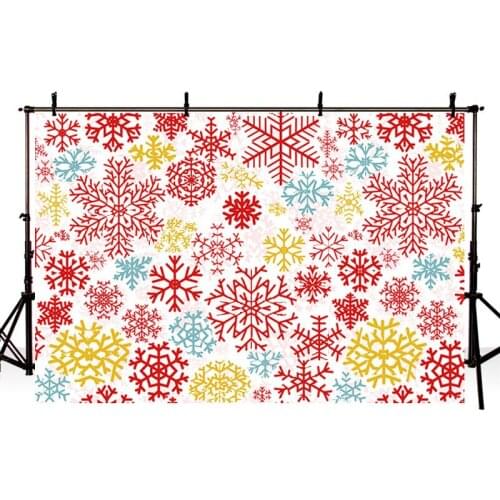DAWNKNOW Flower Vinyl Photography Background For Colored snowflakes Photo Shoot Backdrdop For Children Photo Studio lv1383