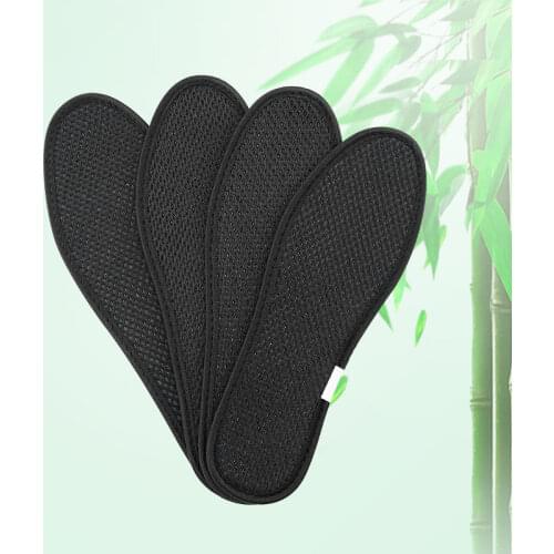 Deodorant Foot Insoles Bamboo Charcoal Insert Light Weight Mesh Breathable Shoe Pad Insert Suction Perspiration Insole