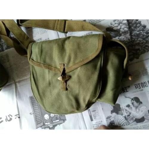 MILITARY SURPLUS CHINESE ARMY DRUM HAVERSACK MAGAZINE POUCH MESSENGER PILOT BAG - World military Store
