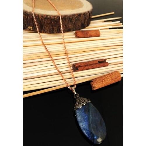 Dr Stone Natural Stone handmade agate Stone female Necklace KTDR23 439748407