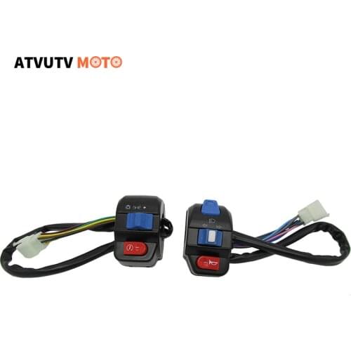 1 Pair Left & Right Handle Bar Switch Control Horn Turn Signal Electric Star For Gy6 50cc 125cc 150cc Moped Scooter Baja Scooter