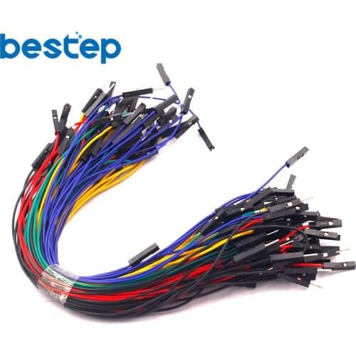 100PCS 1p to 1p 20cm Random Color Male to Female Jumper Wire Dupont Cable