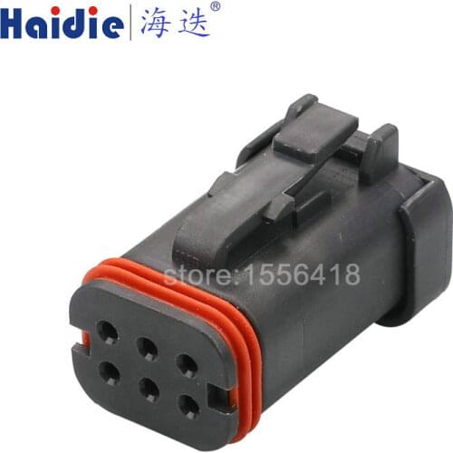 Free shipping 2sets 6pin auto wiring harness housing plug electrical waterproof connector