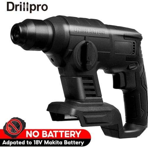 18V Rechargeable Brushless Cordless Electric Hammer Impact Drill Electric Hammer Drill without battery&case For Makita Battery