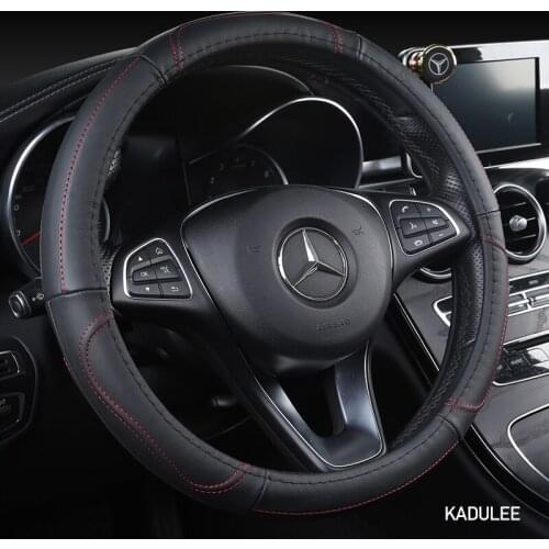 KADULEE Microfiber Leather Car Steering Wheel Cover For Acura TSX MDX RDX TL RSX TLX Integra