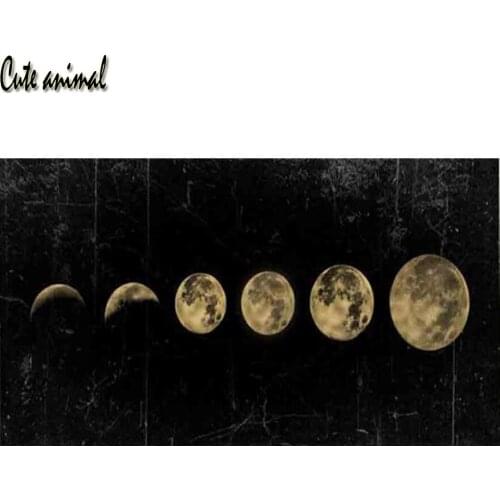 Large Diy 5D Diamond Mosaic Eclipse of The Moon Diamond Painting Cross Stitch Kit Diamonds Embroidery Unfinished Decoration Home