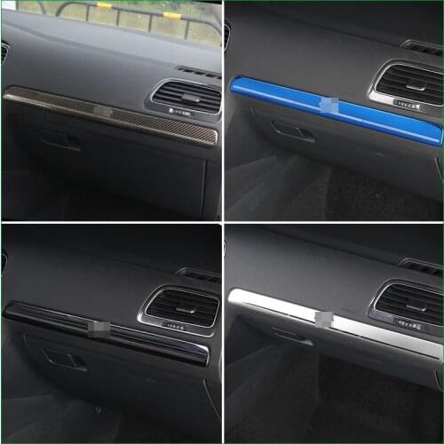 For Volkswagen Golf 7 MK7 2014 2015 2016 2017 2018 Interior Upper glove box Cover Sticker trim Sequin Moulding Car Styling