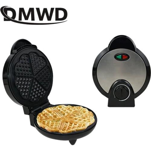 DMWD Electric Waffles Maker Bubble Egg Waffle Cake Oven Pancake Non-stick Baking Pan Breakfast Machine Muffin Sandwich Iron Mold