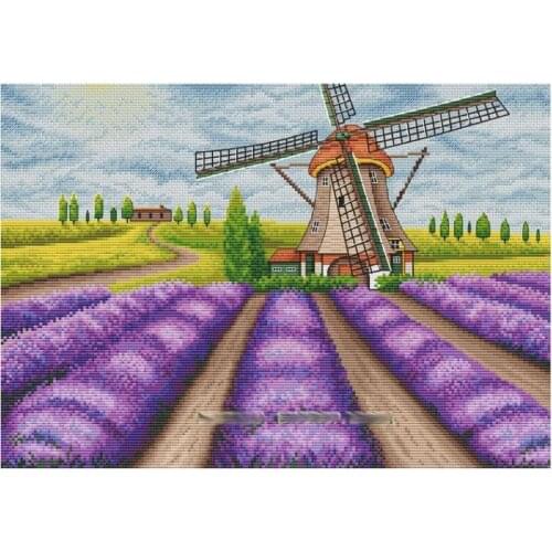 FengchexunyicaoHome Fun Cross Stitch Kit Package Greeting Needlework Counted Kits New Style Joy Sunday Kits Embroidery