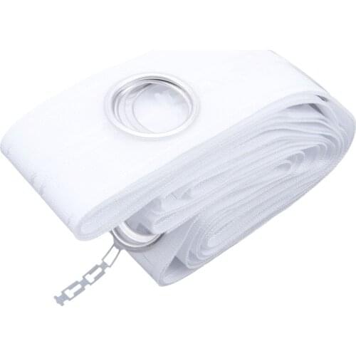 5M Eyelet Curtain Tape 40 Rings Accessories Sewing Silver Curtains Blinds New