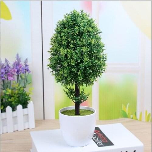 Bonsai miniascape potted landscape miniature garden False flower artificial flower plant potted green plant Table decorations