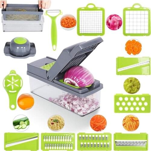 Multifunctional Kitchen Vegetable Cutter Kitchen Tool Dicing Dicing Slicer Potato Grater Salad Vegetable Cutter