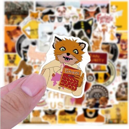 10/50Pcs The Fantastic Mr. Fox Graffiti Stickers Divination Stickers for Luggage Laptop Motorcycle Skateboard Pegatinas