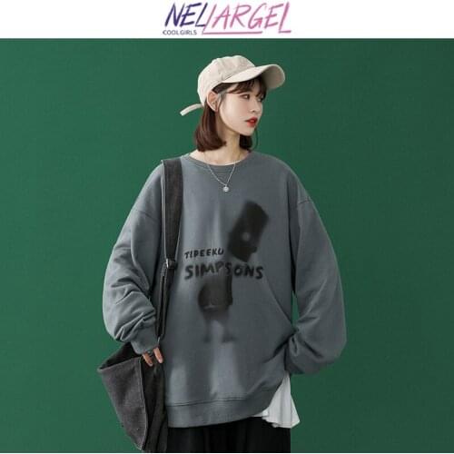 NELLARGEL Women Designer Vintage Harajuku Hoodies 2021 Female Winter Streetwear Japanese Hoodies Girl Korean Kawaii Sweatshirts