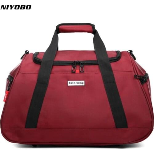 NIYOBO Waterproof Nylon Women Travel Bags Large Capacity Men Traveling Tote Large Capacity Luggage Duffl Bag