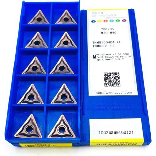 Original TNMG 160404 TNMG160404-EF TNMG160408-EF YBG205 Lathe Cutter Turning Tools CNC