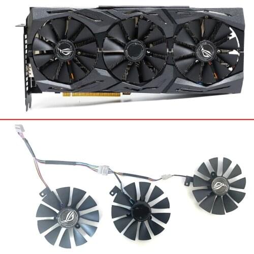 Original 3pcs T129215SU T129215SL GPU FAN For ROG-STRIX-RTX 2060 2070-O8G-GAMING RTX2060 RTX 2070 Graphics Video Card cooling