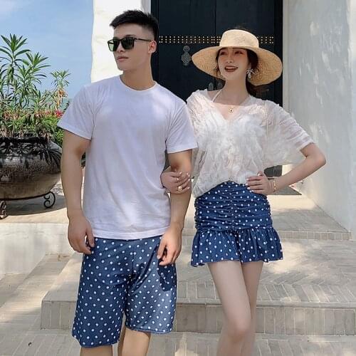Couple swimsuit Sexy bikini three-piece swimwear Mens beach pants