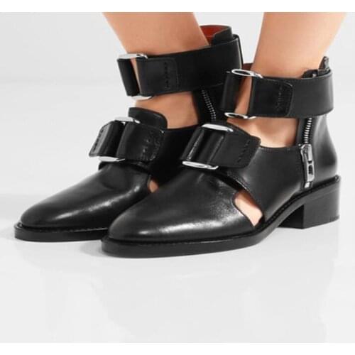 Summer personality genuine cow leather thick bottom increased Roman sandals mens high shaft fashion closed toe men sandal boots