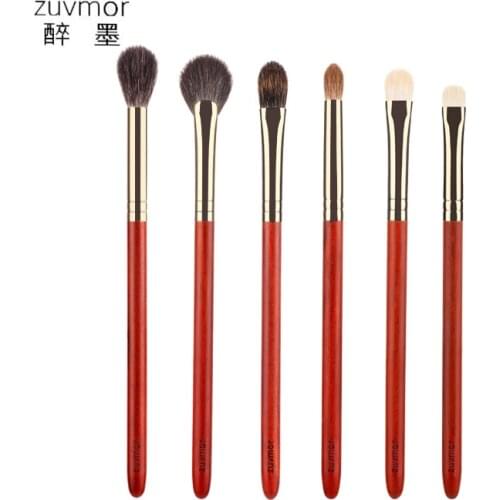 Shoushoulang Zuvmor Professional Handmade Make Up Brushes Set Eye Shadow Blending Brush Goat Squirrel Cat Hair Makeup Brush Kit