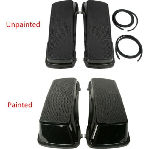 Motorcycle 6x9" Saddlebag Dual Speaker Lids w/ Grill For Harley Touring 1993-2013 2010 2011