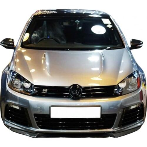 3 pcs car front bumper Splitter lip Spoiler diffuser protective guard cover Trim for VW Golf 6R 4DR 2009 - 2012