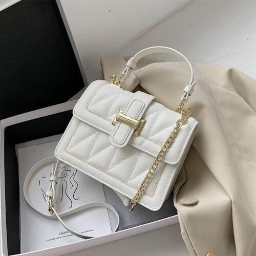 Bag 2021 new trendy summer wild chain portable messenger bag fashion rhombus chain small bag