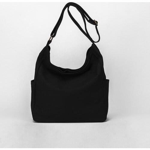 Canvas casual messenger female bag Japanese lazy style simple wild female large capacity cloth bag