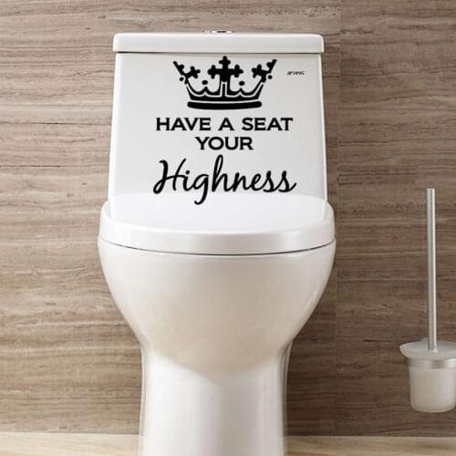 Creative Highness Seat Toilet Stickers Wall Sticker Living Room Bathroom Decor Home Decoration Accessories