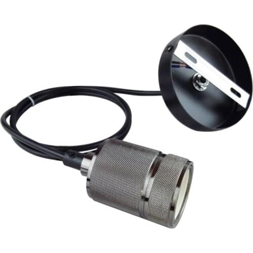 Vintage Pendant Lamp E27 Lamp Base 1.2-1.5m Wire Modern Indoor Lighting Living Room Decoration Gold Black Single Hanging Lights