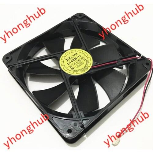 Yate Loon D14BM-12 DC 12V 0.70A 140x140x25mm 2-Wire Server Cooling Fan