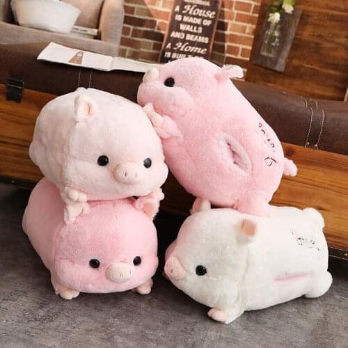 1pc 50cm Soft Kawaii Love Pig Pillow Stuffed Cute Animal Cushion Hand Warmer Chinese Zodiac Pig Gift Kid Plush Doll Toy