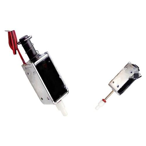 1pc through push type programming electromechanical magnet HIO-0946S-24P70 long stroke dispenser door lock textile machine