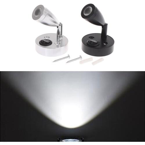 DC12V White LED Spot Reading Light RV Bedside Boat Lamp Wall Camp Trailer