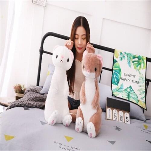 2 pcs 50cm Lovely Ferrets Plush toy Cartoon Mustela Putorius Furo Dolls Simulation Animals Children Kids Birthday Gift