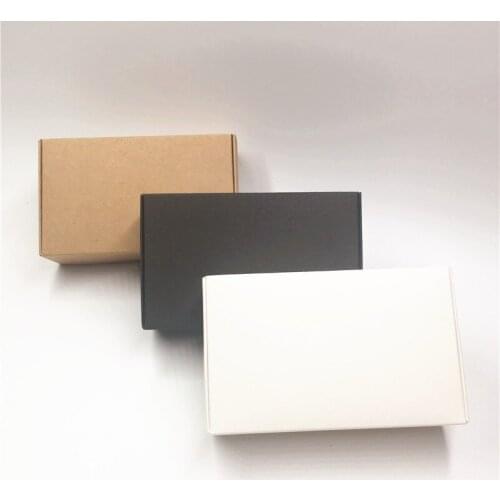 20Pcs 11.5x7x3.5cm Paper Kraft Jewelry Box Blank Package Carry Gift Case For Small Gifts Candy Favor Handmade Soap Cake Storage
