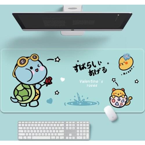 80x30cm Lock Edge Large Size Mousepad Computer Gamer Keyboard Mouse Mat Waterproof Mousepad Anti-slip Rubber pad for PC Desk Pad