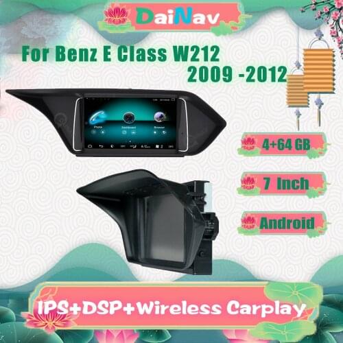 Car Radio Stereo For-Benz E Class W212 2009 2010 2011 2012 GPS Navigation Multimedia Player CarPlay Unit