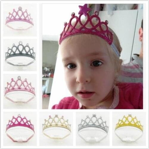New Crown Baby Headband Birthday Party Baby Girl Head Band Baby Girls Headwear Tiara Head Wrap Gift for Kids Children Toddlers